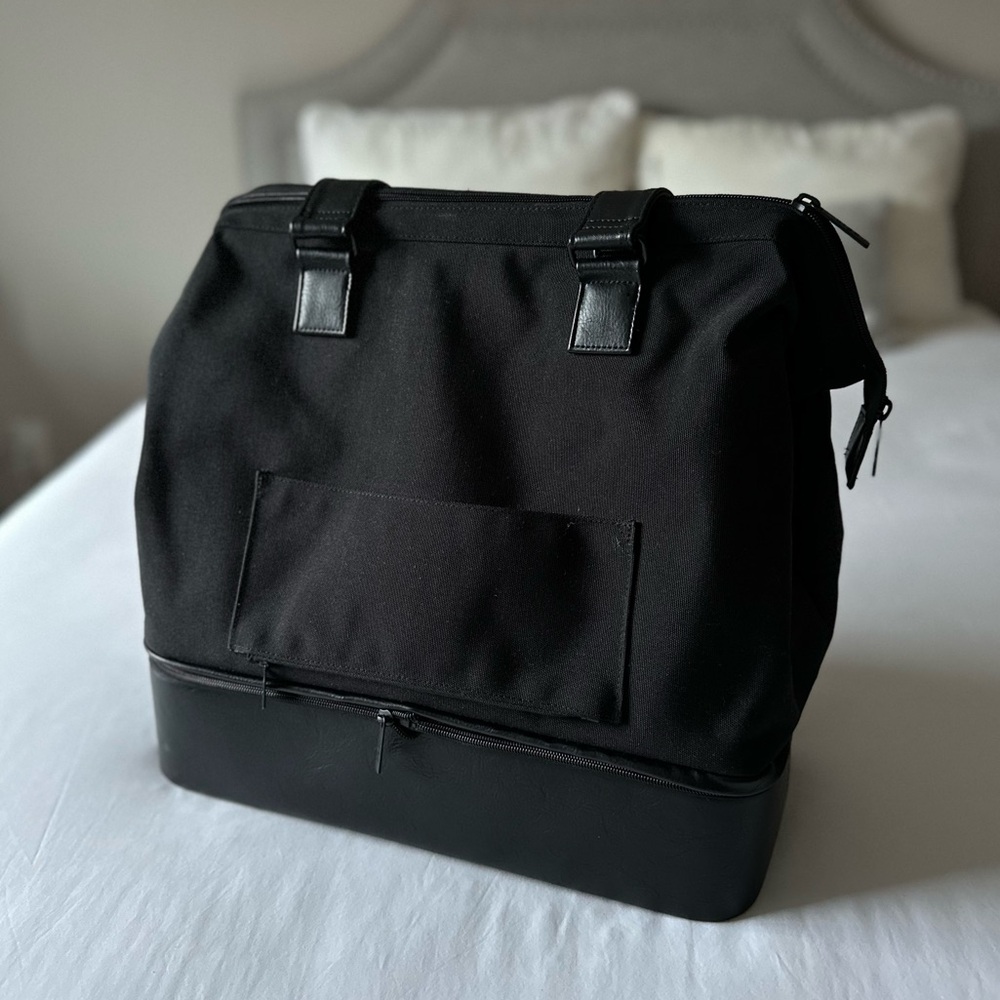 BEIS Convertible Mini Weekender in Black